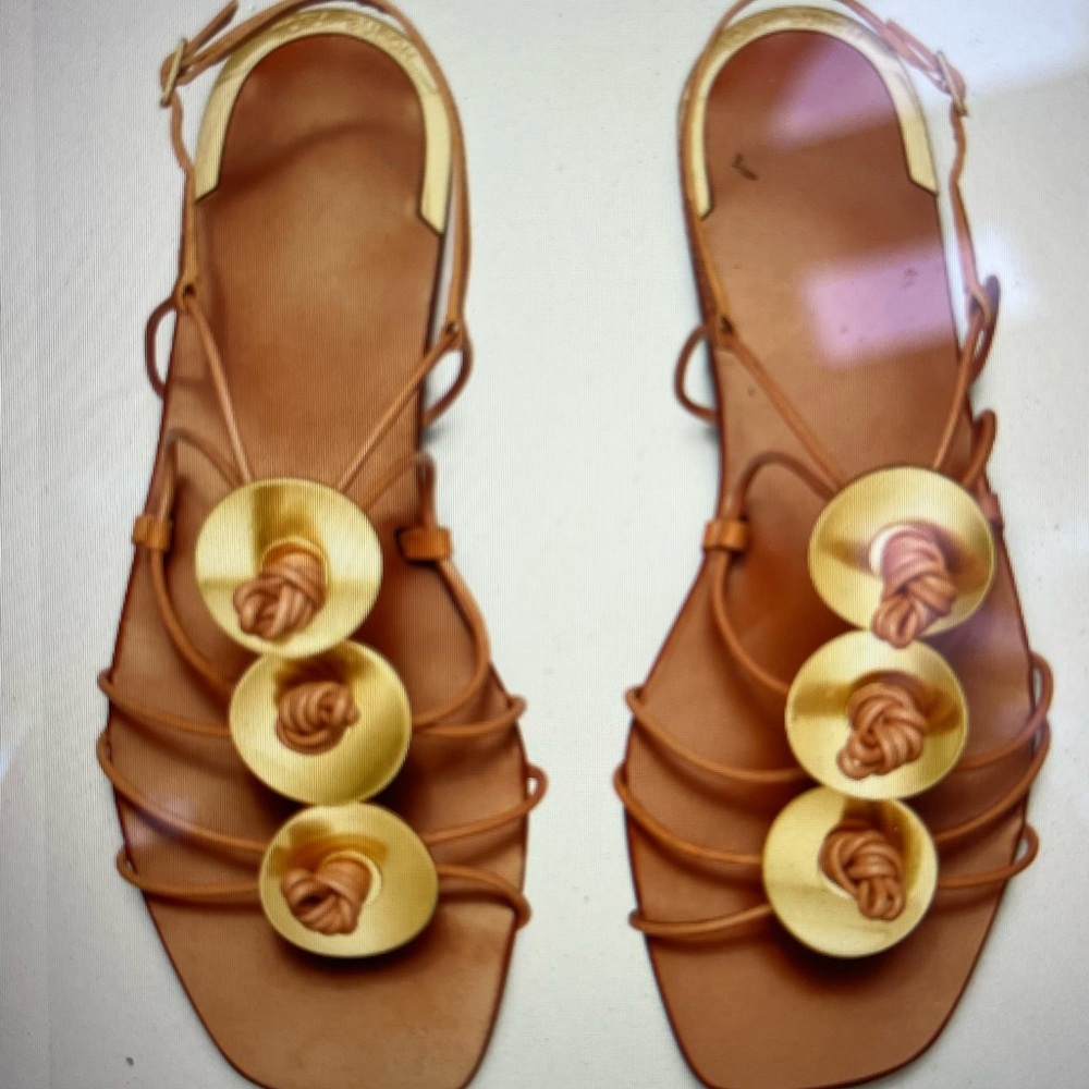Tory Burch Elba Camello Knot Sandal